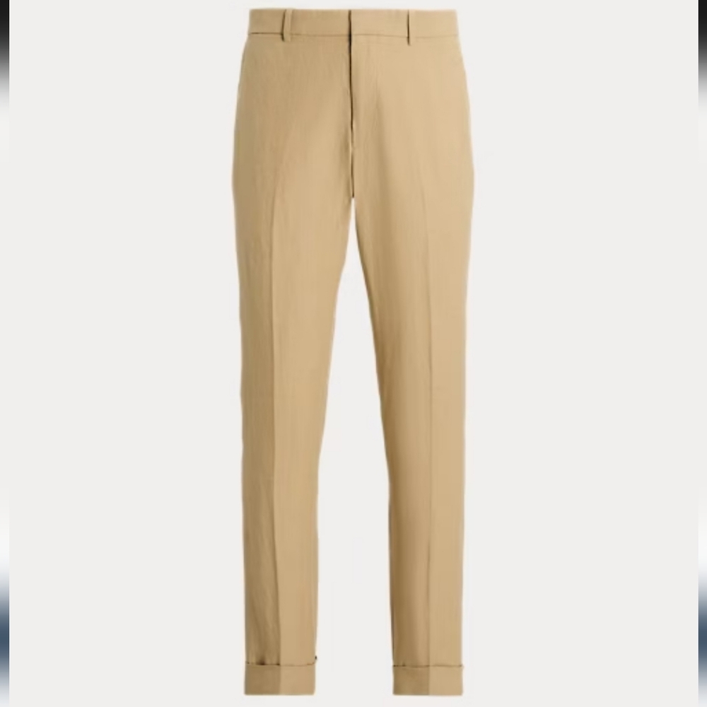 Polo by Ralph Lauren Mens Biege Tailored Classic Fit Linen Pants , Size 36/30